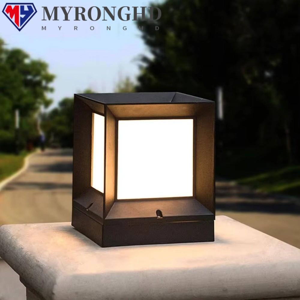 ไฟคอลัมน์กลางแจ้ง MYRONGHD ดีไซน์โมเดิร์น IP54 กันน้ำได้ ใช้กับสวนและพื้นที่ภายนอก