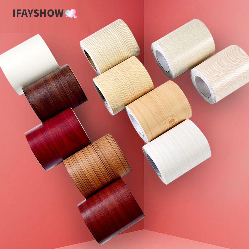 IFAYSHOW ไม้ PVC Skating Line กันน้ํา Self-กาว Baseboard
