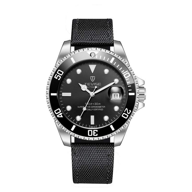TEVISE Luminous Water Ghost กันน้ําอัตโนมัตินาฬิกาผู้ชาย T801A
