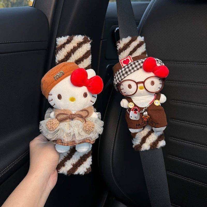 Car Safety Belt Shoulder Pad Cover Car Interior Safety Belt Decorative Anti-Wear Clothes MS9x