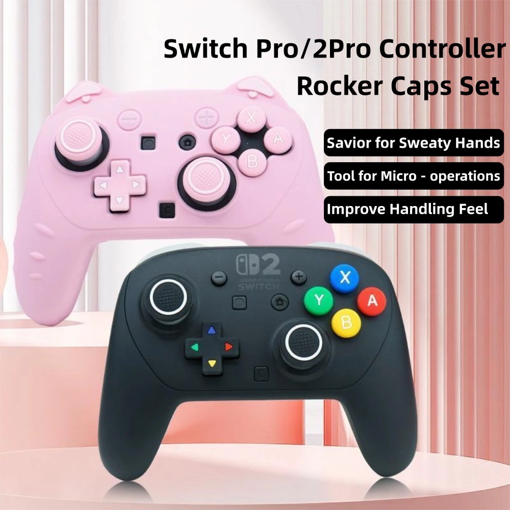 Switch Pro Controller Rocker Caps สําหรับ Nintendo Switch Pro/2Pro Controller Soft Touch ทนทาน Grip ชุดหลายสี Ditto พร้อมสต็อก