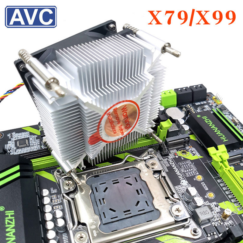 AVC Copper Core CPU หม้อน้ํา 2011 Dual Channel Server เมนบอร์ด X99 X79 X299CPU พัดลมเงียบ