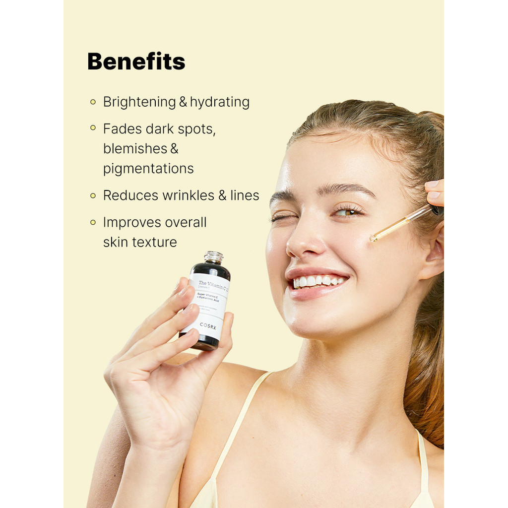 [COSRX] วิตามินซีบริสุทธิ์ 13%, Daily Mild Brightening Serum 20ml, น้ําหนักเบา, ซึมซาบเร็ว, ให้ความชุ่มชื้น, สารต้านอนุมูลอิสระอันทรงพลัง ราคา ถูกที่สุด ดีลบีเคเค แกลเลอรีภาพที่ 7