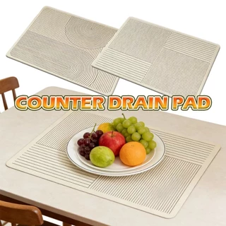 ขนาด30*40/40*50CM แผ่นรองจาน แผ่นรองจานซับน้ำ สำหรับอุกร์ครัว ดูดซับน้ำได้ดี ทำความสะอาดง่าย
