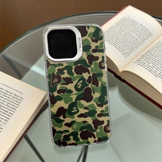 แฟชั่นCamouflageสําหรับiPhone 11Pro 16 15 14 13 Pro Max 12Mini XS XR 7 8 Plusปลอกกันกระแทกฝาครอบกันฝุ่น