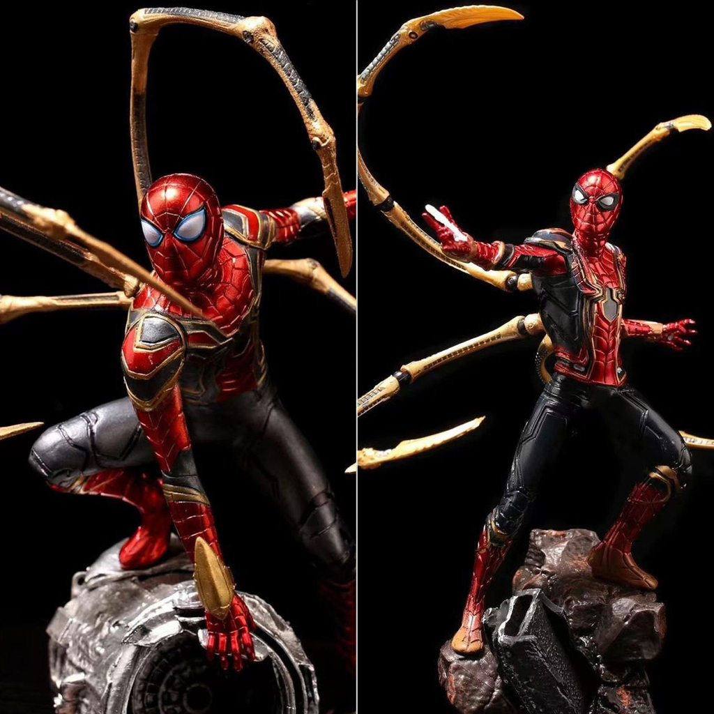 Avengers Heroes Returnless Iron Spider-Man รูปตุ๊กตารูปปั้นตุ๊กตาตกแต่งโมเดล