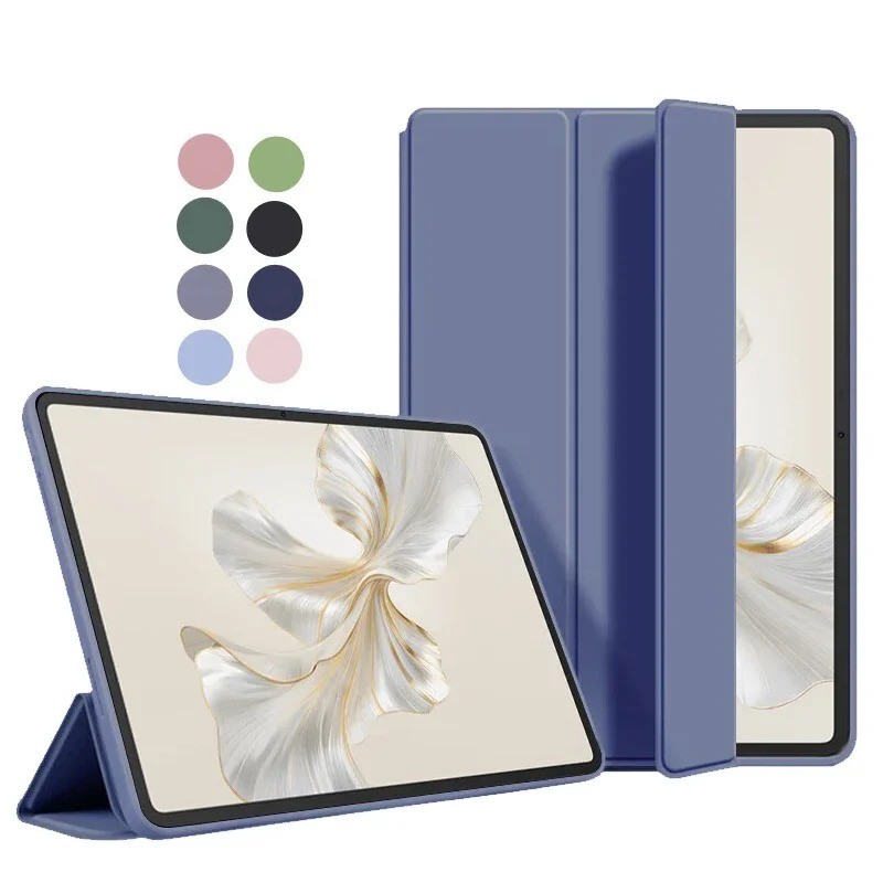 สีทึบสําหรับ Huawei Honor Pad 10 9 8 7 6 Pro Tri-fold ซิลิคอนอ่อนปกหลังสําหรับ Honor Pad10 Pad9Pro P