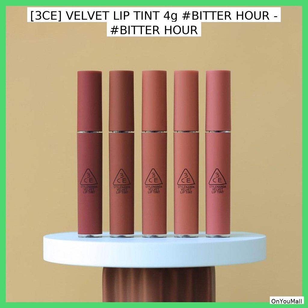 [3CE] VELVET LIP TINT 4g #BITTER HOUR - #BITTER HOUR / Comfort, Pigmentatio by OnYouMall