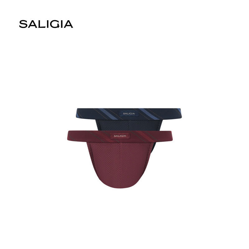 SALIGIA | ชุดชั้นในชาย Longitude Concerto 80S Ultra-Fine Tencel Modal Two-Color Texture ชุดชั้นในชาย High-Fork Sport Brief