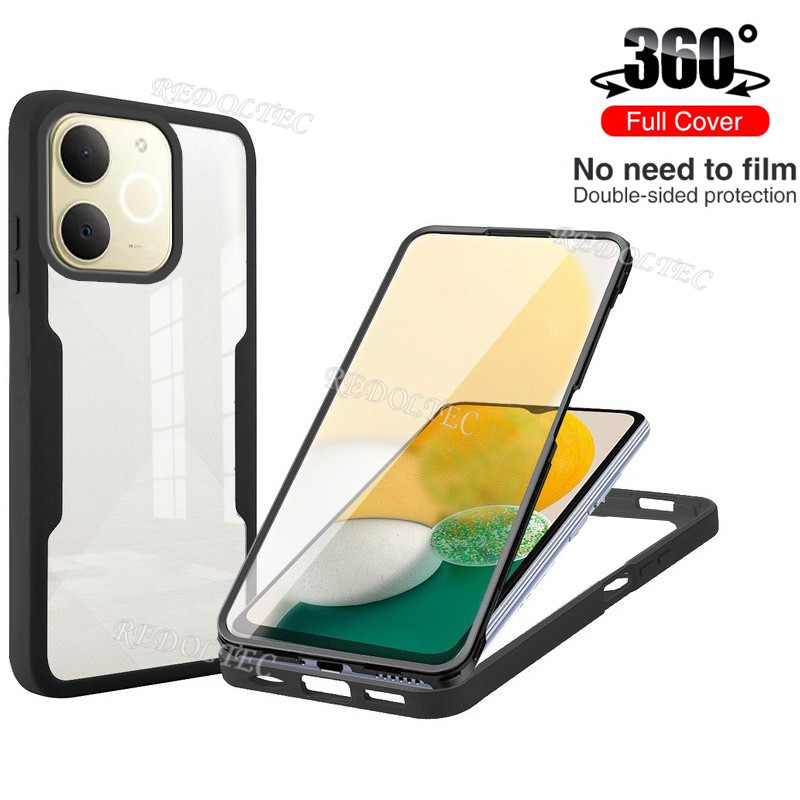 360 Full Cover Case Realme Note 70 Note 70T กันกระแทกอะคริลิคใสด้านหน้าด้านหลังสองด้านป้องกัน Hard P