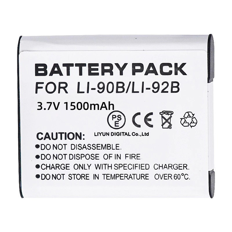 แบตเตอรี่กล้อง OLYMPUS LI-90B, LI-92B Camera Battery for OLYMPUS TG-3TG-1 TG-2 SP100EE SH-50