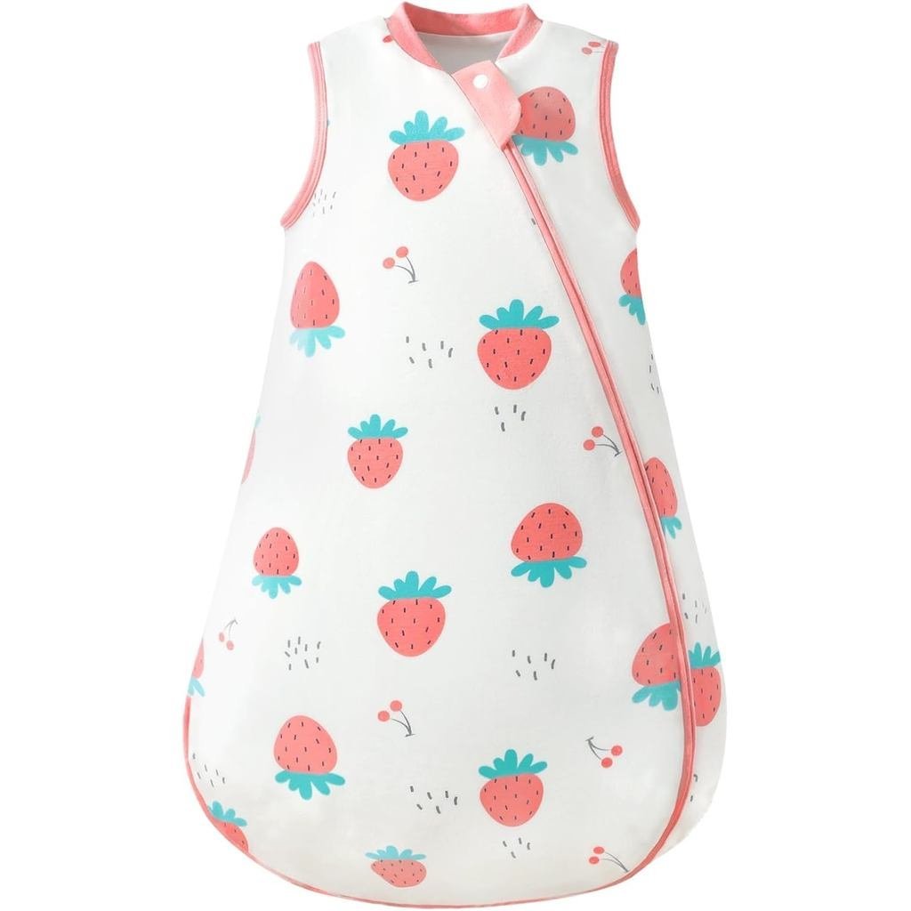 1.0 Tog 2.5 Tog Baby Sleep Sack, 100% Cotton Baby Sleeping Bag 3-24M, 2-Way Zipper Baby Wearable ผ้า