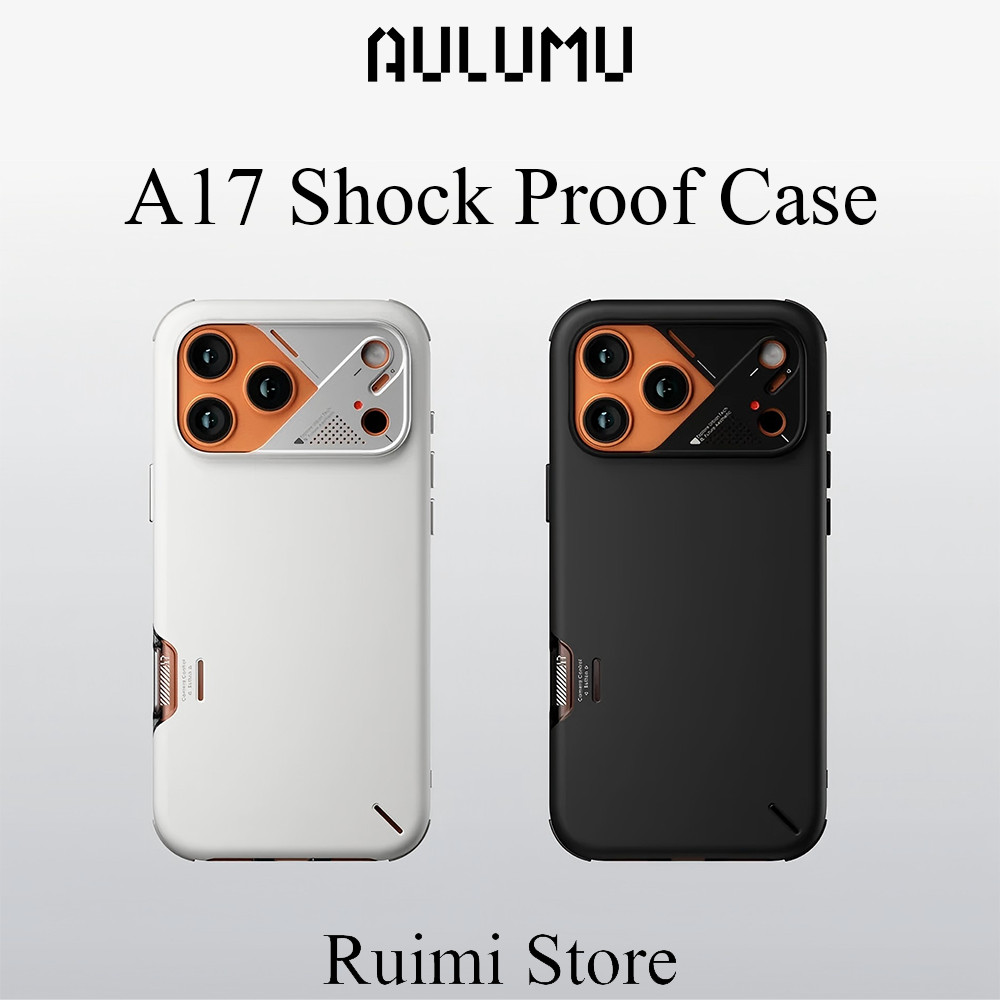 AULUMU A17 Shock Proof Case Ultra Slim Real Cooling อลูมิเนียมกรอบกล้อง Multi-Layer Composite Protection สําหรับ ip17Pro / ip17Pro Max