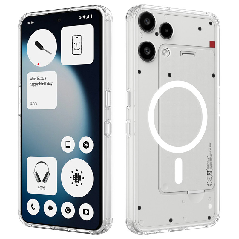 สําหรับ Nothing Phone 3A Lite Case ELVEV อะคริลิคทนทาน Advanced Clarity Anti-yellow Snap-on เคสโทรศัพท์