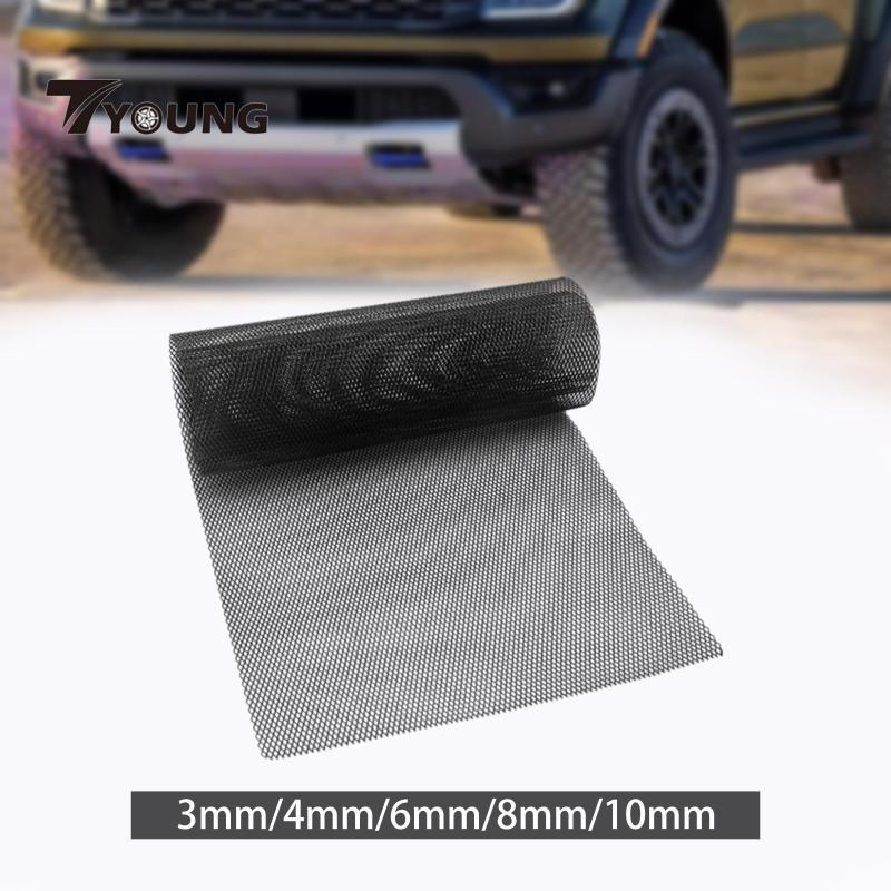 [มีจําหน่าย] Car Grill Mesh Black High Performance Car Grill Mesh Sheet Cuttable Vehicle