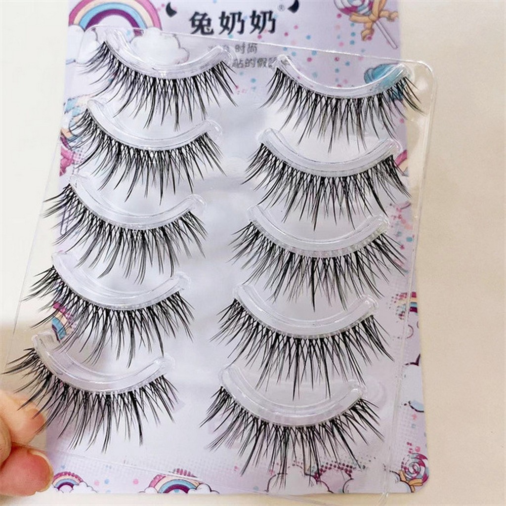 ผู้หญิงขนตาปลอมแถบสีดําขยายตาของคุณสไตล์หนาแน่นสําหรับสไตล์แต่งหน้าเอเชีย