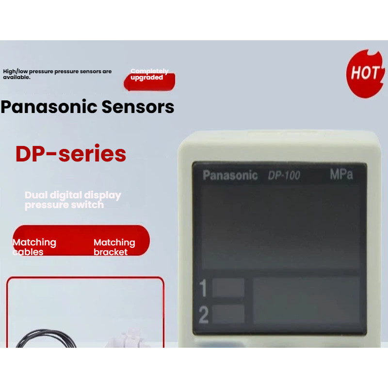 Panasonic เซ็นเซอร์ความดันจอแสดงผลดิจิตอล DP-101 DP-102 100Kpa สวิตช์แรงดันลบบวก DP-101A 102A