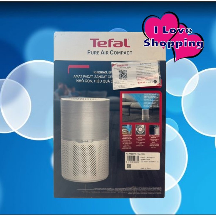 Tefal Pure Air Compact เครื่องฟอกอากาศ รุ่น PT2210T0