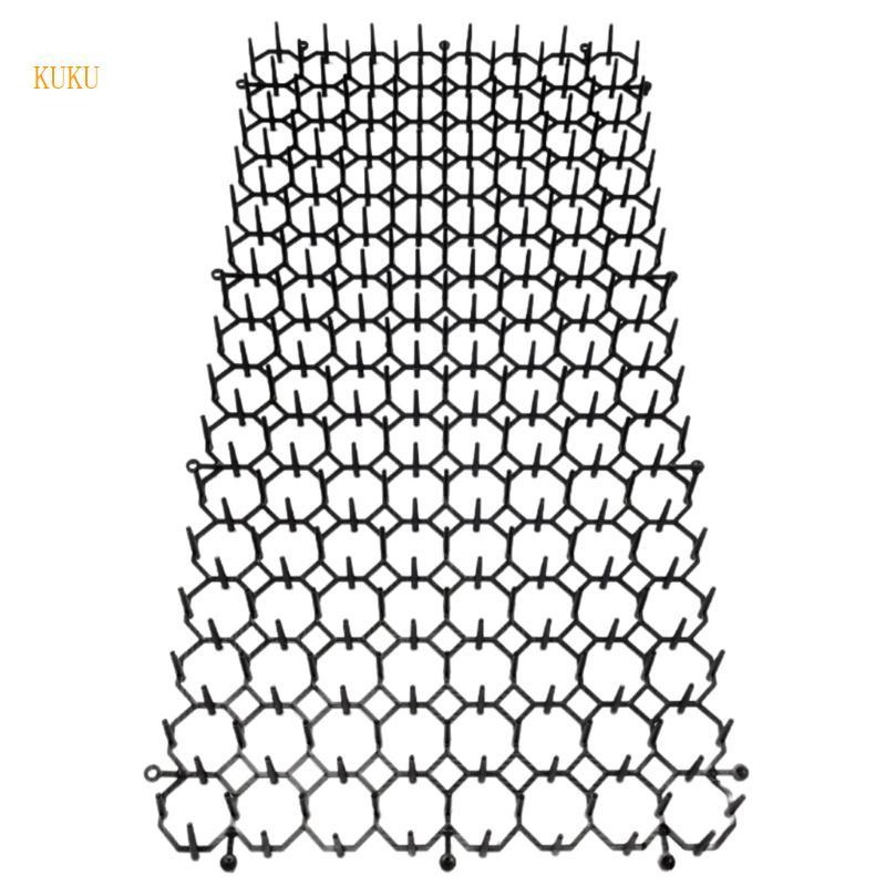 KU* Cats Scat Mats with Spikes Set Cat Deterrents Mats Outdoor Garden Indoor Use