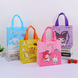 (ซื้อ 1 แถม 1）ร้อมส่ง กระเป๋าถือ ลายการ์ตูน ถุงผ้าไม่ทอ ผ้าสปันบอนด์ ถุงหิวช้อปปิ้ง น่ารักๆ
