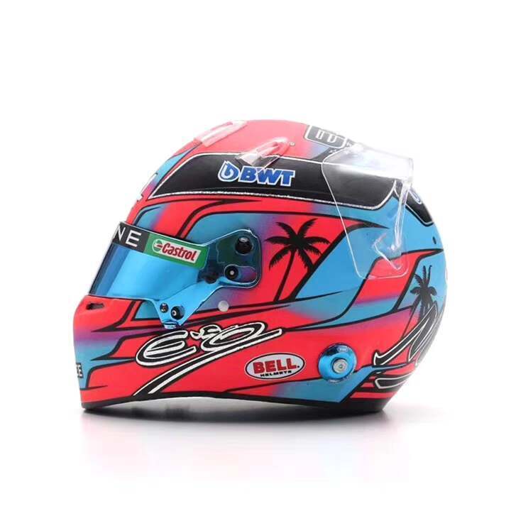 หมวกกันน็อค Spark F1 รุ่น 1: 5 ocon ocon bet alpine Fleet American Miami Prize 2023 ตกแต่งข้อเสนอพิเ