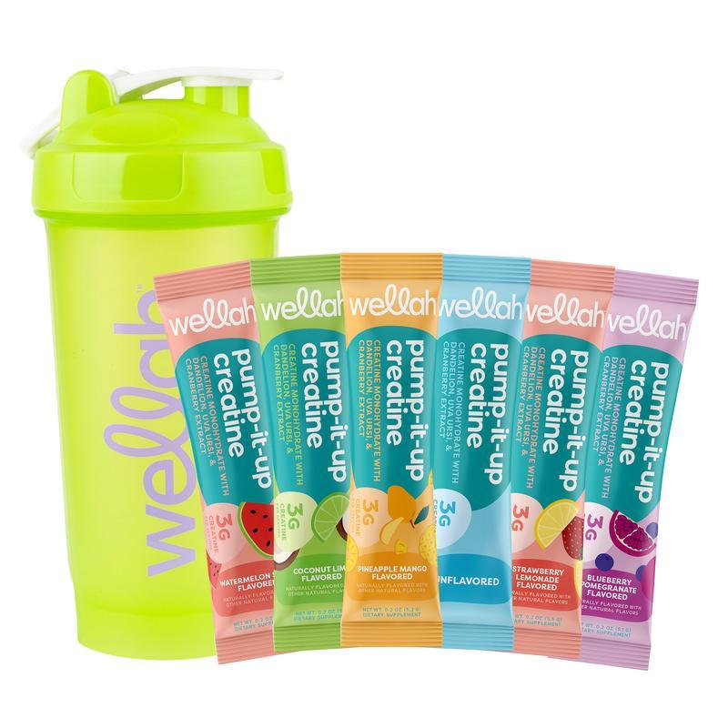 Creatine Sample Pack + ขวดเชคเกอร์ | Creatine Monohydrate Stick Packs