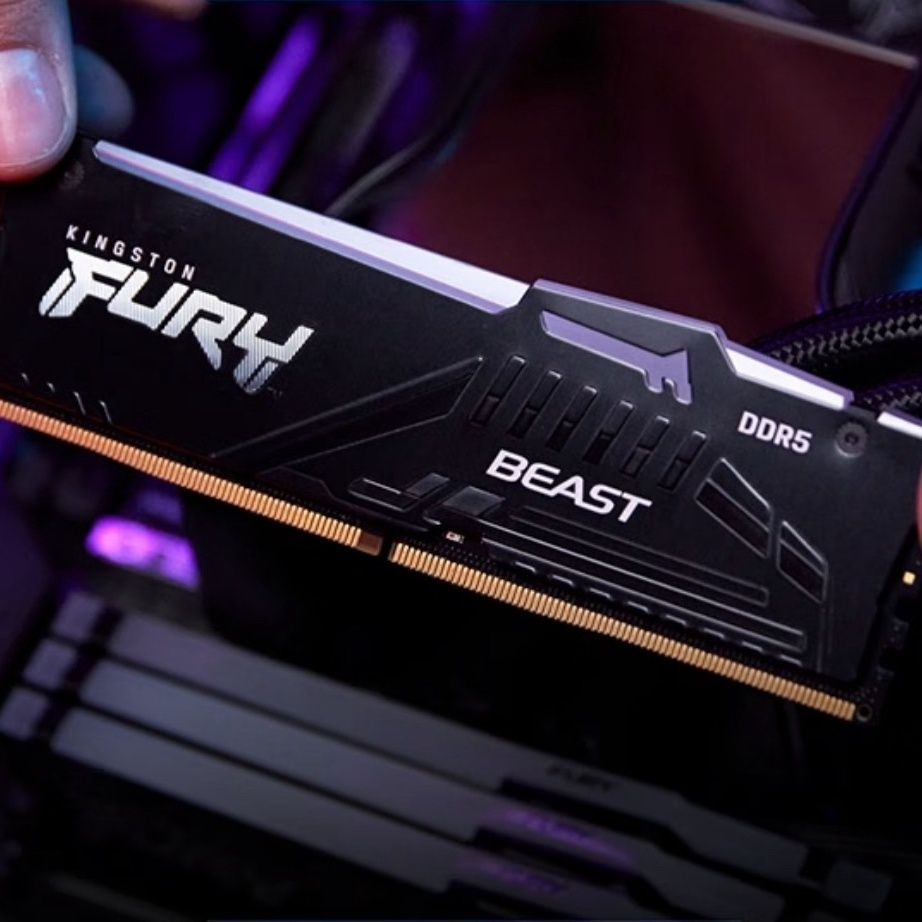 【Kingston Fury Beast RGB】แรม DDR5 16GB 6400MHz CL32 สำหรับ PC