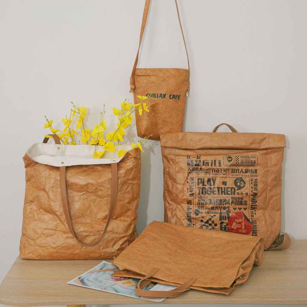 Blank Dupont Paper Bag Tyvek Washable Kraft Paper Tote Bag Dupont Paper Shopping Bag 1.19