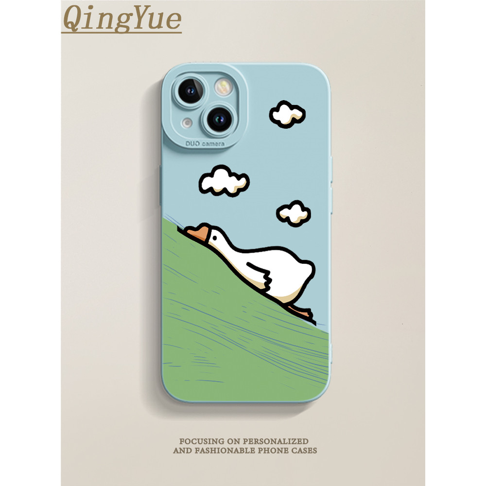 เคสoppo a18 เคสoppoa18 เหมาะสําหรับ OPPOreno9 เคสโทรศัพท์ a96/a57 Cloud Big White Goose findx6/x5 ซิ