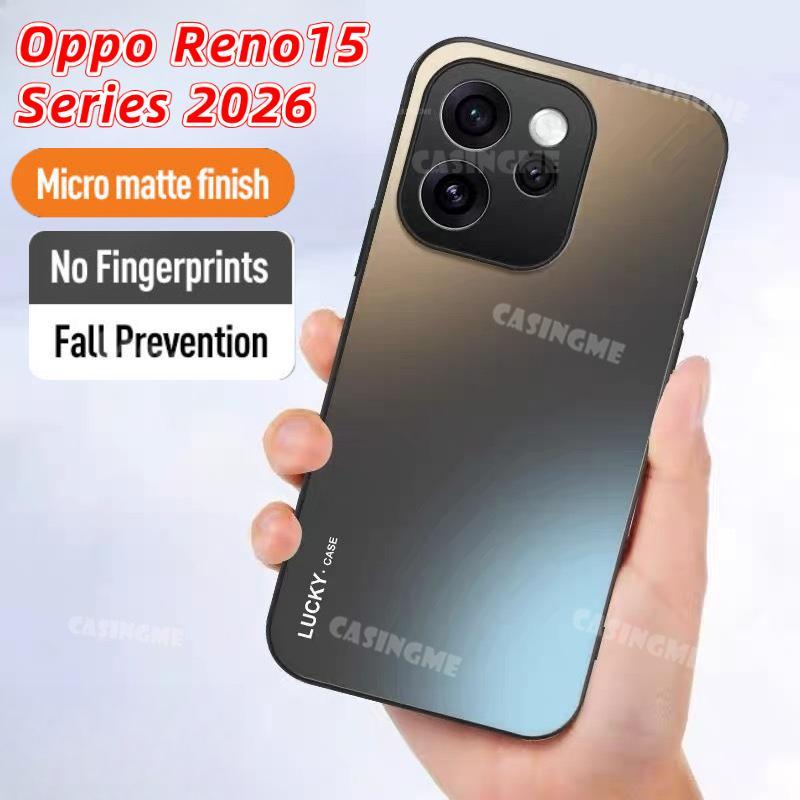 OPPO Reno15 15F 15ProMax 5G 2026 Luxury MatteปลอกสําหรับOppo Reno 15F 15Pro Reno15 15 Pro Max 15ProMax 5G 4Gเคสโทรศัพท์Frosted Antiลายนิ้วมือTPUซิลิโคนป้องกันปกหลัง