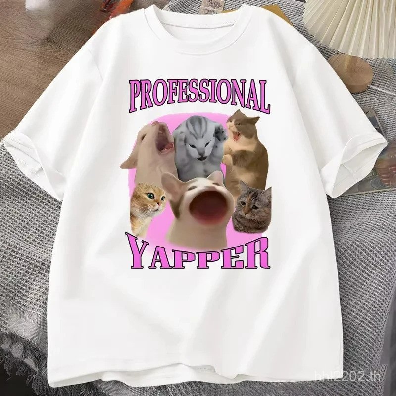 StreetneckSleeveพิมพ์CottonCOD wear100% Professional TCasualShort CatShirt Graphic s WomenTops2026T新