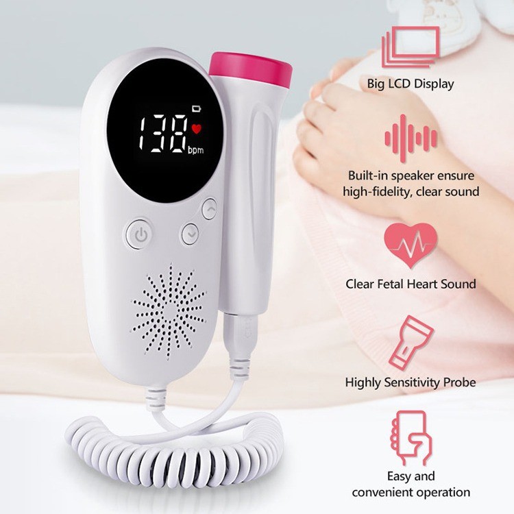 ULTRASONIC FETAL DOPPLER หญิงตั้งครรภ์ยาง Dople Tyre Core Monitor Tyre Core Rate Monitor.A2025 70IK