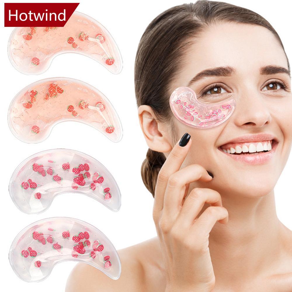 HTT 2pcs Cooling Gel Eye Pads Reusable Gel Eye Bag Patch Hot Cold Eye Patch Gel Eye Ice Pack