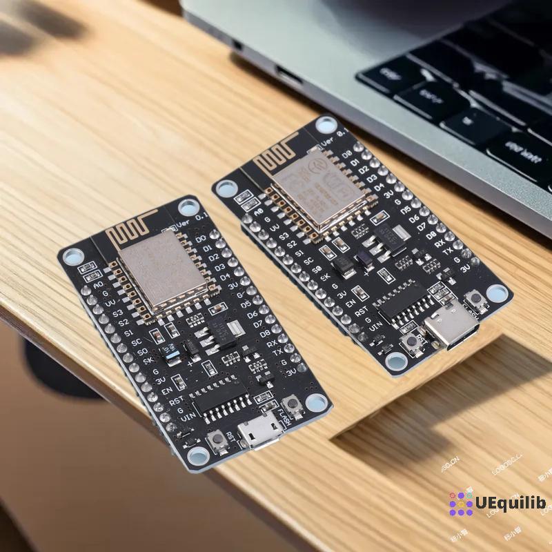 Uequilib Nodemcu Lua V2.1 ESP8266 ESP-12F บอร์ดพัฒนา WIFI Micro USB- CH340 บอร์ดพร้อมปุ่มแฟลชและ RST