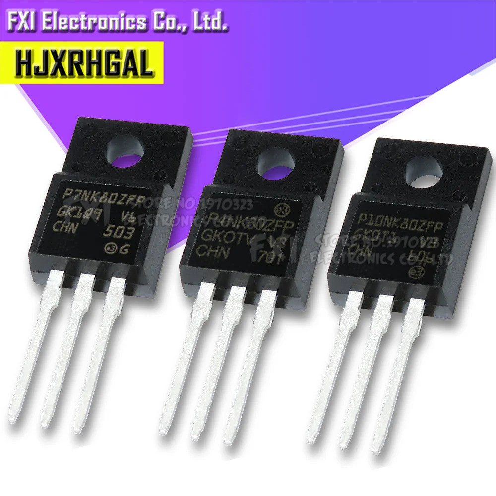 10PCS STP4NK60ZFP TO-220F P4NK60ZFP TO220F ทรานซิสเตอร์ STP7N80ZFP STP10NK60ZFP STP10NK80ZFP14NK60ZF