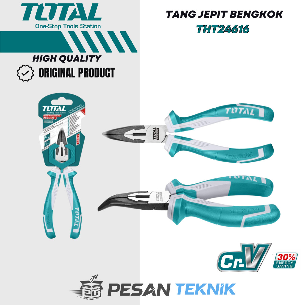 6 นิ้ว BENT NOSE PLIERS TOTAL THT24616