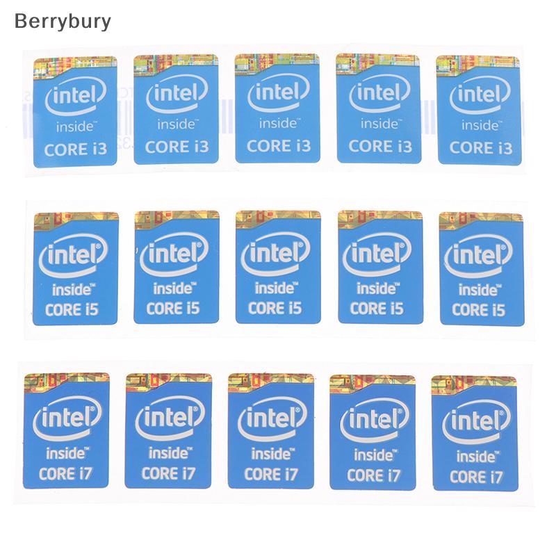 Berrybury 5 ชิ้น 4th Generation I3 I5 I7 Stier Label โน๊ตบุ๊คตกแต่งใหม่