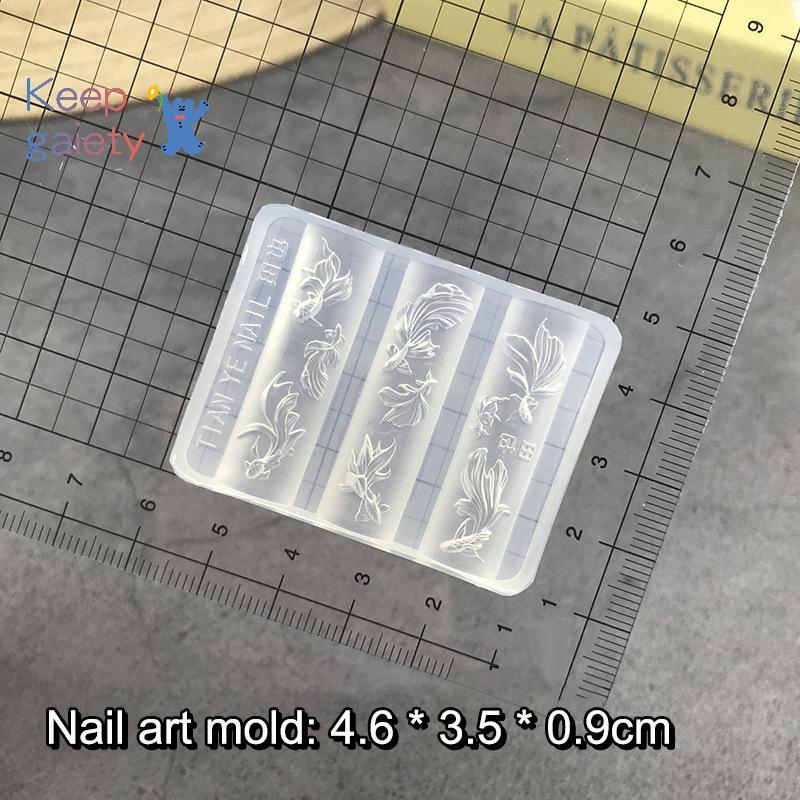Kpt-t 1 ชิ้น 3D สามมิติแกะสลักโลตัสกับเล็บปลา DIY รูปที่ 7