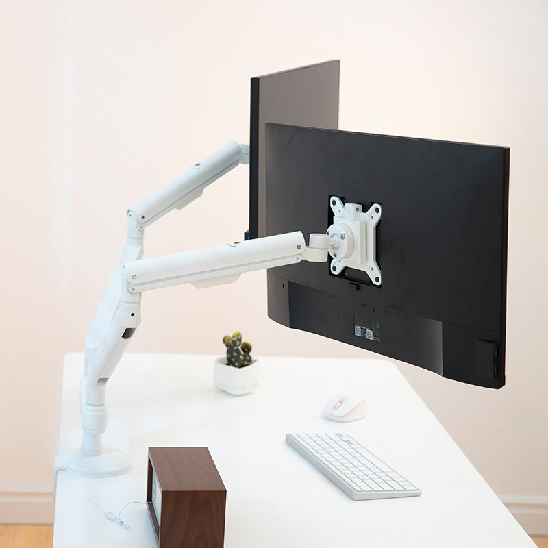 ขายร้อน LCD Monitor Arm ขาตั้งจอคอมพิวเตอร์แบบปรับได้ Dual Monitor Desk Mount