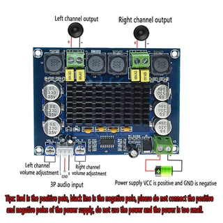 COD DUAL-CHANNEL STEREO HIGH POWER DIGITAL AUDIO POWER AMPLIFIER BOARD 2*120W XH-M543 DIY AMPLIFICADOR