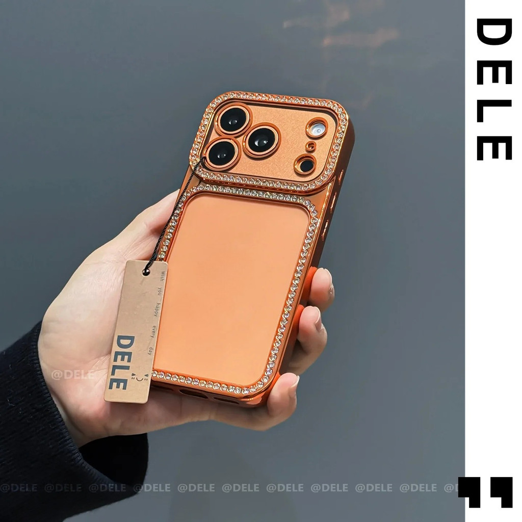 หรูหราElectroplatingเพชรโปร่งใส Jewelledเคสโทรศัพท์สําหรับiPhone 13 14 15 16 17 Pro Max Glitterกันชนกลับกรณีฝาครอบ