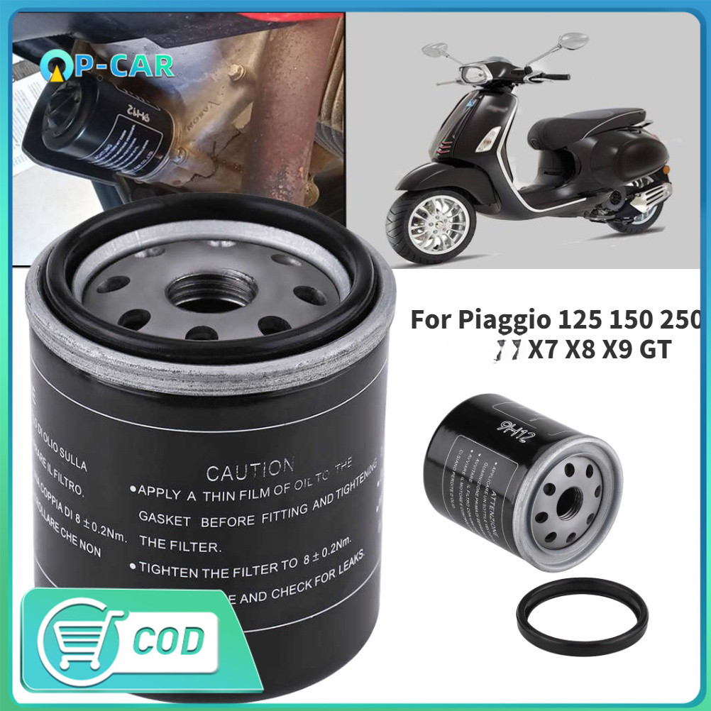 COD กรองน้ำมันเครื่องเวสป้า กรองน้ำมันเครื่อง OIL FILTER FOR ทุกรุ่น ไส้กรองน้ำมันเบนซิน กรองน้ำมัน SPRINT,GTS,LXV