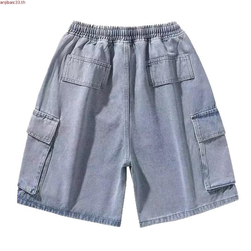 XWbrand   คาร์โก้ยีนส์ขาสั้นสีดำ ดีไซน์เรียบเท่ ทรงหลวมใส่ง่าย สบายตัวสุด ๆ พร้อมส่งจากไทย