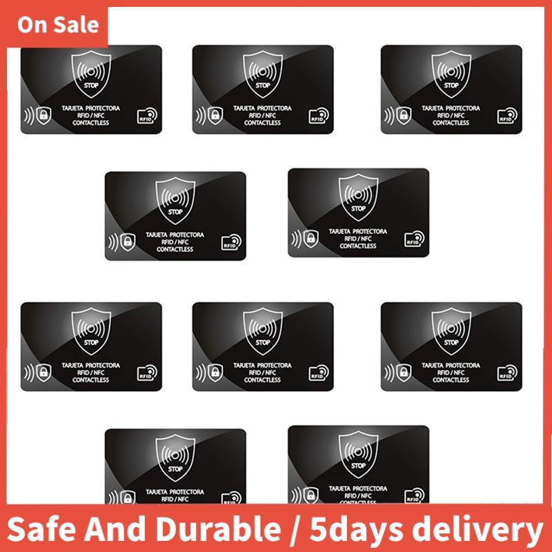 IC Bank Card Protection Secure Wallet Blocker 10 ชิ้น RFID Blocking Card Holder Anti-Theft Shield Ca