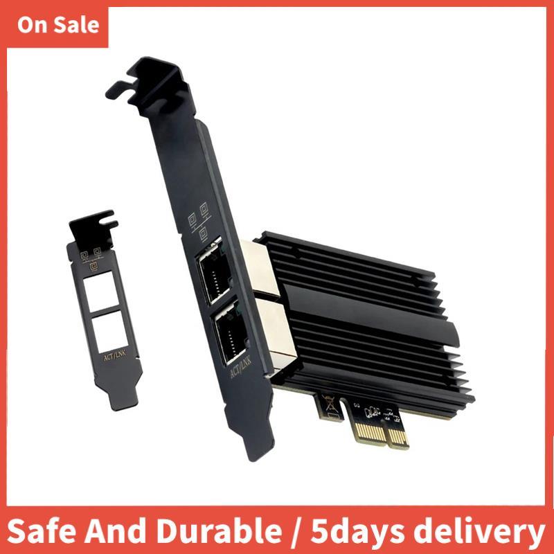 2500Mbps Pcie ถึง RJ45 I226-V การ์ดเครือข่าย 2.5G Gigabit Ethernet พอร์ตคู่ 100/1000/2500Mbps การ์ดเ