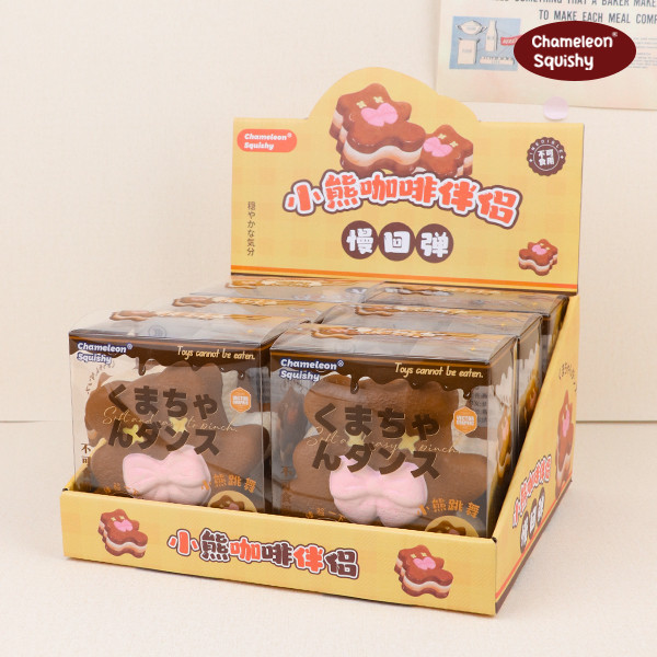 Chameleon Squishy คุกกี้หมีช็อคโกแลต ของเล่น Squishy ของเล่นย่อยสลาย - โพลียูรีเทนเป็นมิตรกับสิ่งแวด