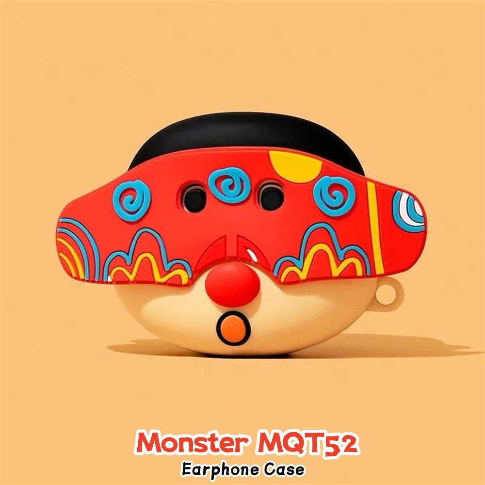 ส่วนลดFor Monster MQT52 Case Casing Soft Silicone Creative Headphone Case Cover NO.6
