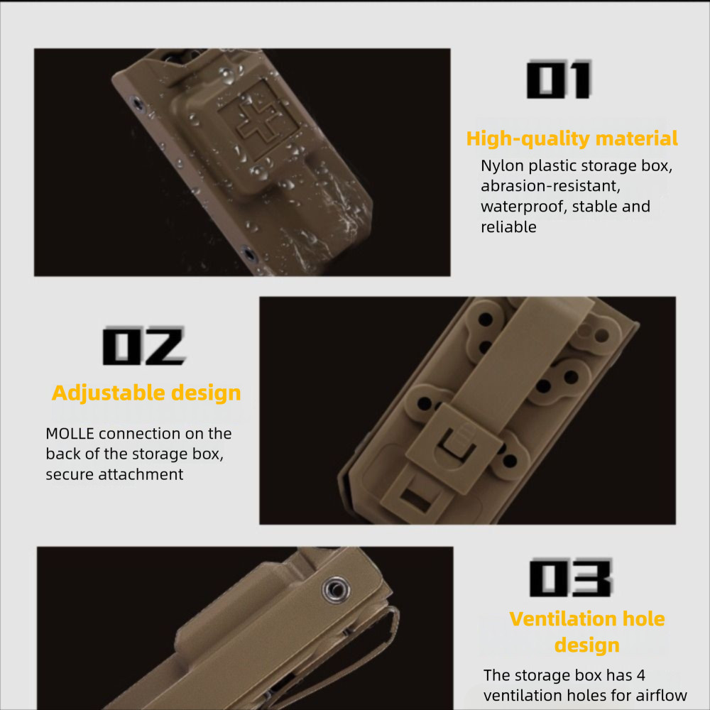 WYJS Tourniquet Holder คุณภาพสูงและทนทาน พกพาสะดวก สำหรับการใช้งานฉุกเฉิน - รูปที่ 3