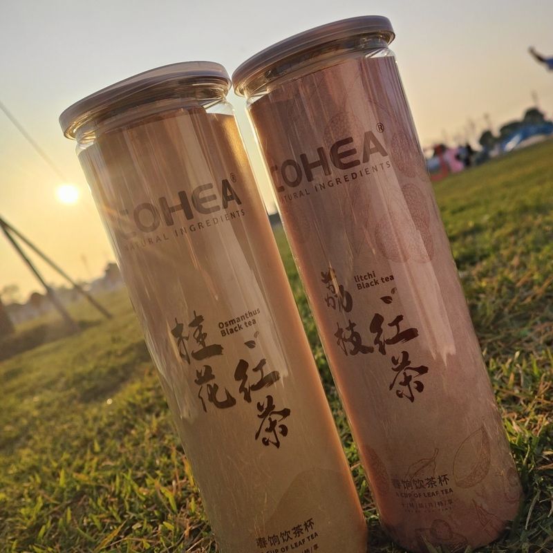 Osmanthus Black Tea Lychee Black Tea Cup มาพร้อมถ้วยชา Tea One เหมาะสําหรับ Outing Office ดื่ม Brewi