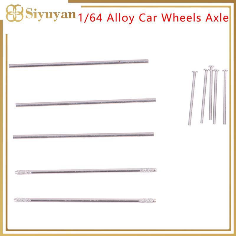 Siyuyan 1 ชุด 1/64 รถโลหะผสมล้อเพลา 0.8x25 มม./28 มม.Hollow Shaft w เล็บ Pin สําหรับ 1:64 HW/Matchbo